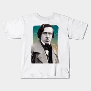 Polish Composer Frédéric Chopin illustration Kids T-Shirt